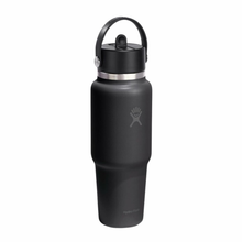 Load image into Gallery viewer, Wide Mouth Travel Bottle with Flex Straw Cap
