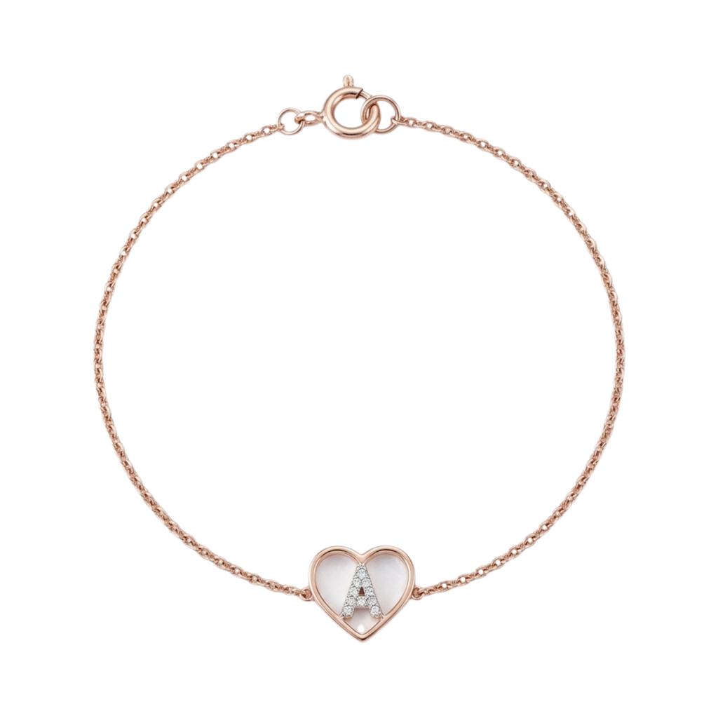 Diamond Initial Keepsake Bracelet