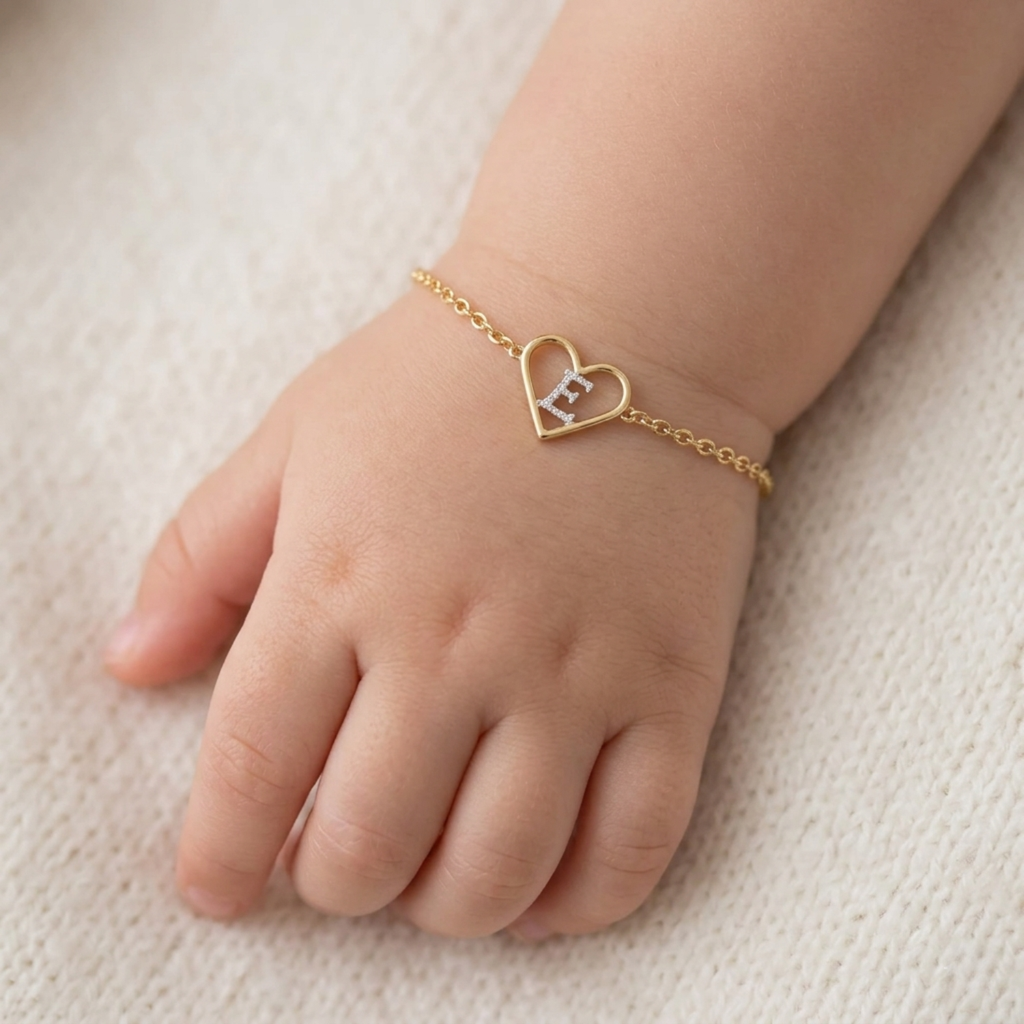 Diamond Initial Keepsake Bracelet