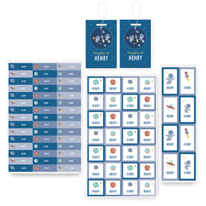 Personalised School Tag & Sticker Pack