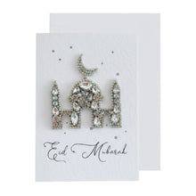 Load image into Gallery viewer, Embellished Eid Greeting Card - Mosque
