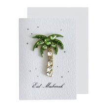 Load image into Gallery viewer, Embellished Eid Greeting Card - Palm Tree
