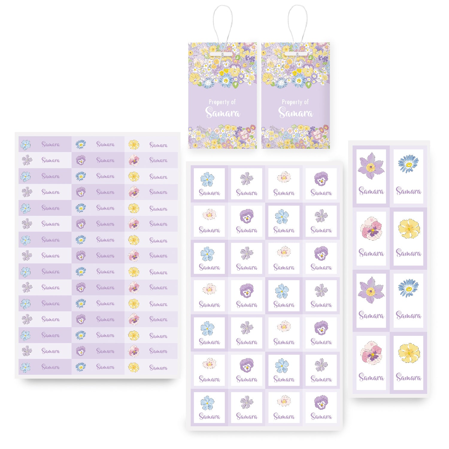 Name Labels & School Tag Set