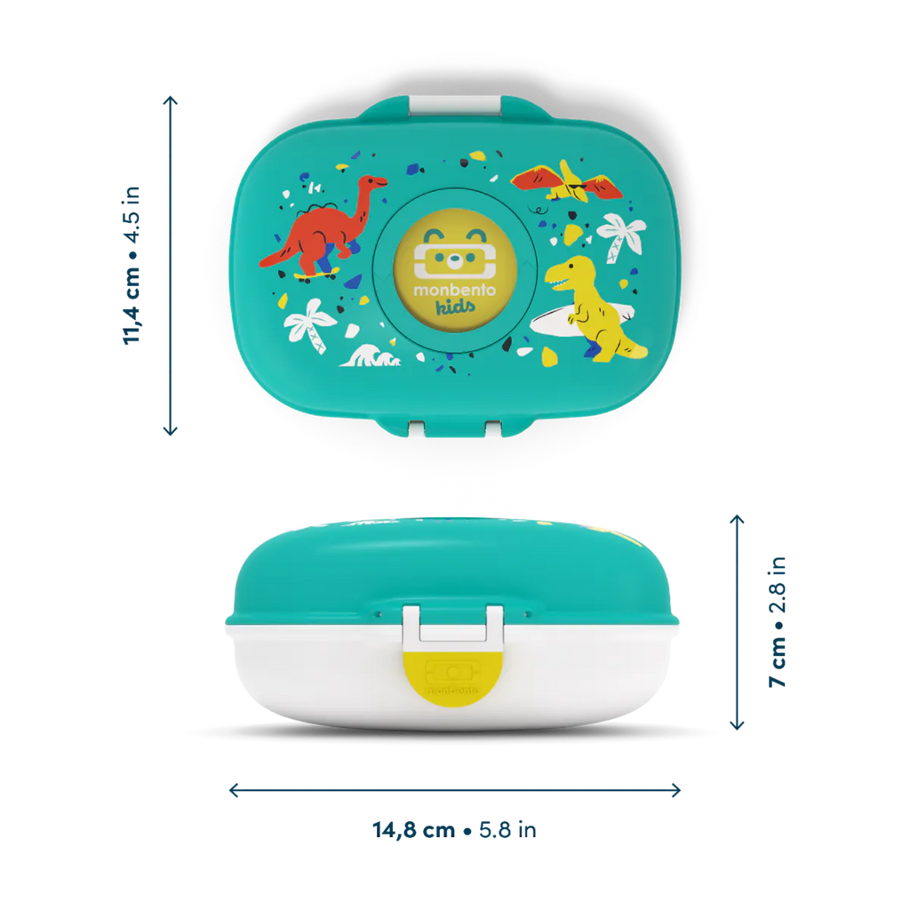 MB Gram Kids Snack Box - Blue Dino