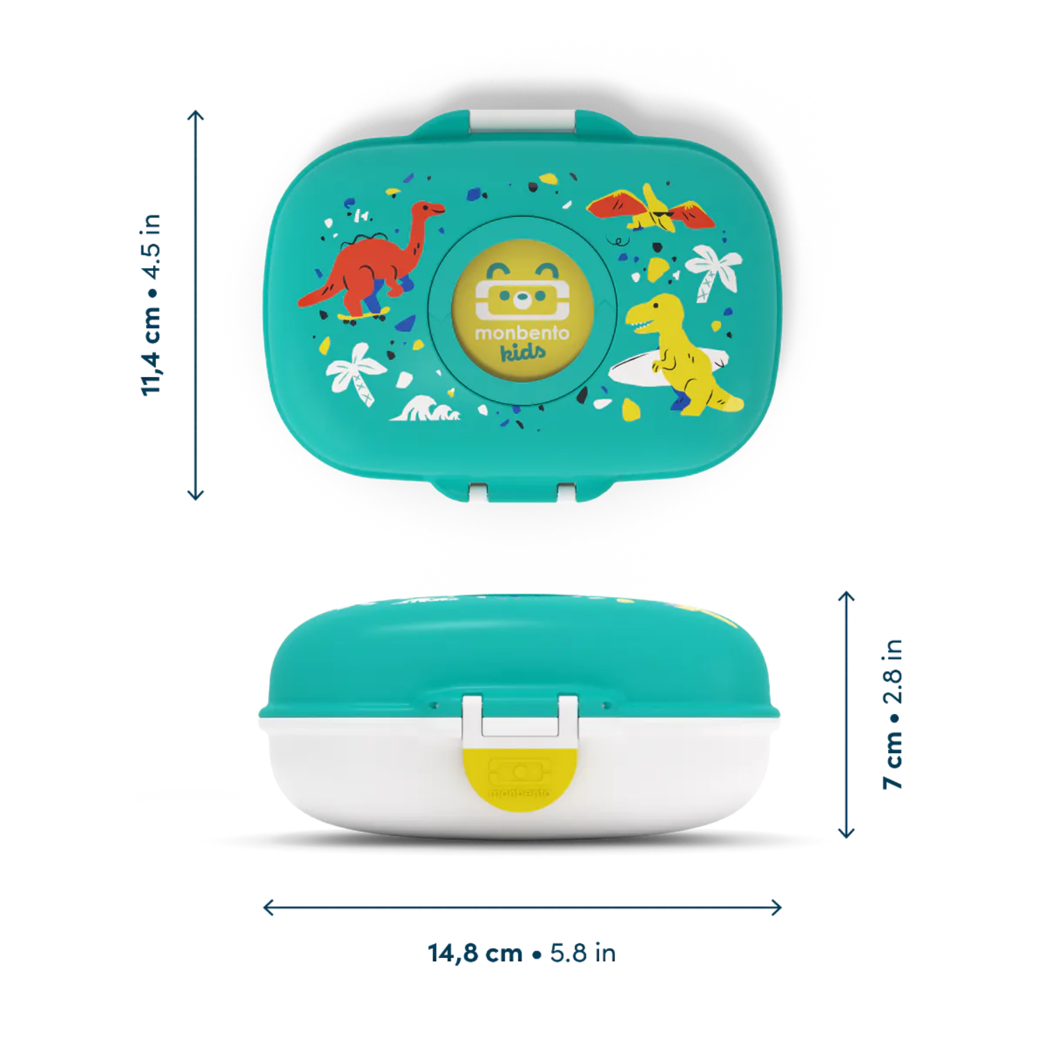 MB Gram Kids Snack Box - Blue Dino