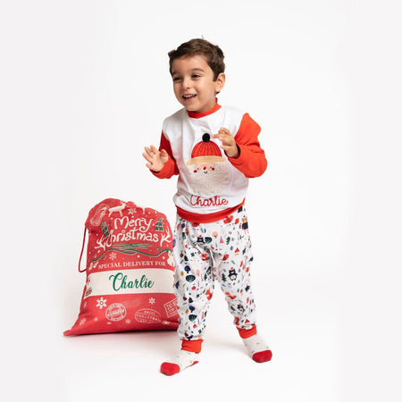 Organic Cotton Santa Round Neck Pyjama
