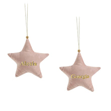 Load image into Gallery viewer, Personalised Velvet Ornament Set

