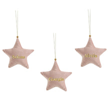Load image into Gallery viewer, Personalised Velvet Ornament Set
