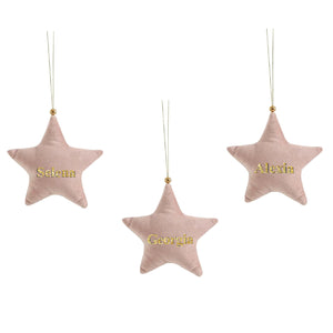 Personalised Velvet Ornament Set