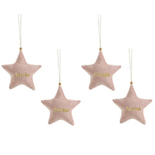 Load image into Gallery viewer, Personalised Velvet Ornament Set
