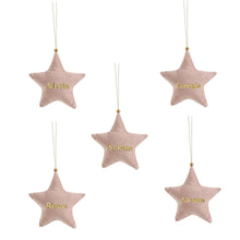 Load image into Gallery viewer, Personalised Velvet Ornament Set
