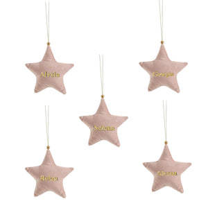 Personalised Velvet Ornament Set