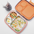 Football Stainless Steel Bento Box - 3 Compartments