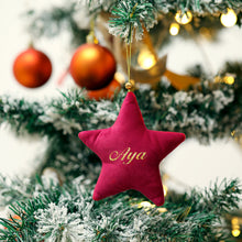 Load image into Gallery viewer, Personalised Velvet Ornament
