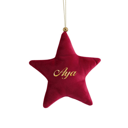 Personalised Velvet Ornament Set