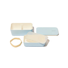 Load image into Gallery viewer, Takenaka Bento Flat Dual Lunch Box
