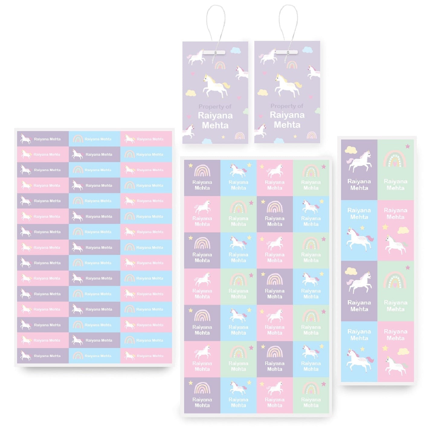 Personalised School Tag & Sticker Pack
