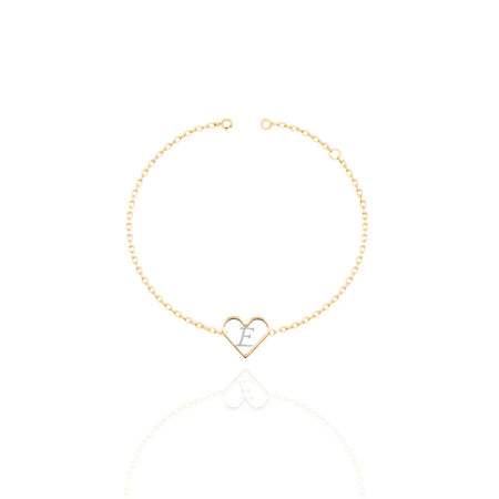 Diamond Initial Keepsake Bracelet