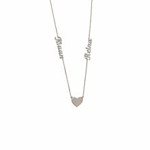 Load image into Gallery viewer, Two Names One Heart Diamond Necklace
