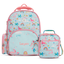 Load image into Gallery viewer, Unicorn Backpack &amp; Lunch Bag Bundle
