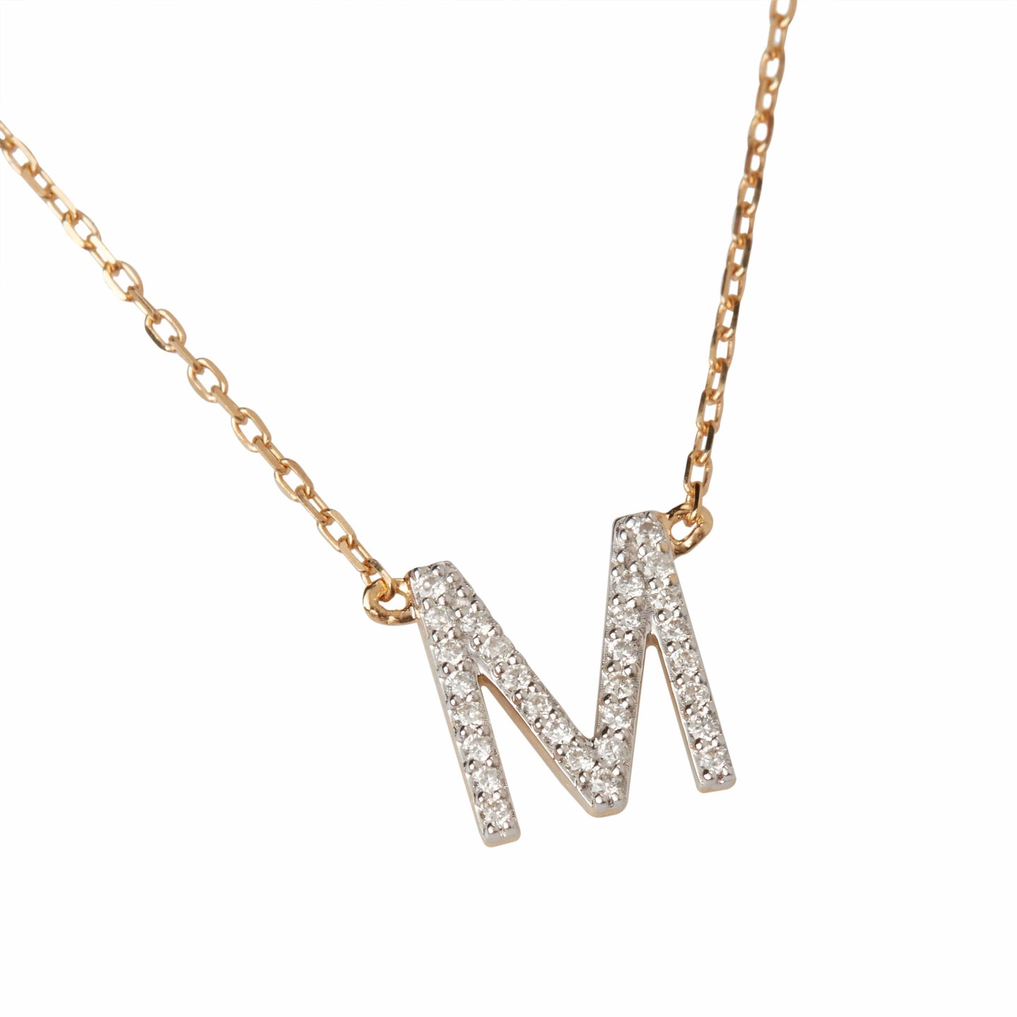 One Initial Diamond Necklace for Children