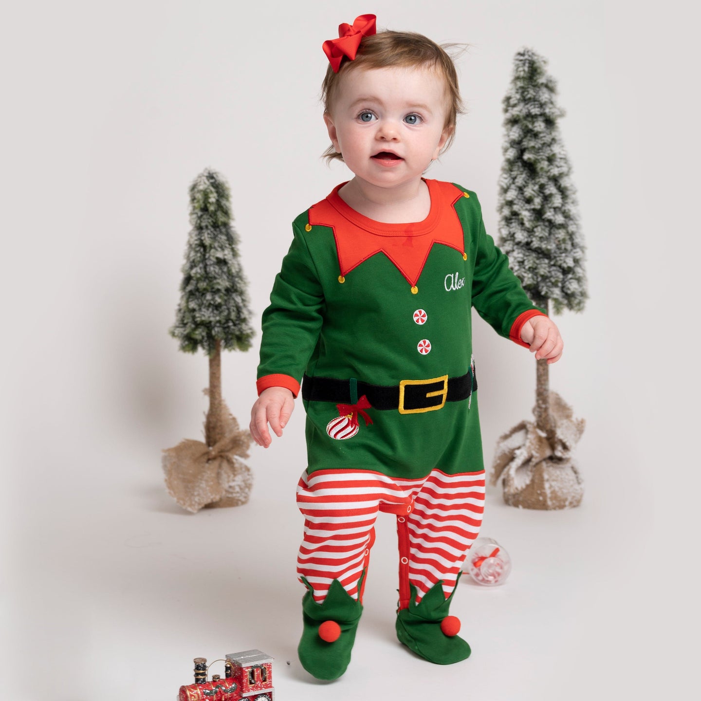Organic Cotton Elf Baby Sleepsuit