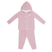 Load image into Gallery viewer, Pink Hooded Knit Set
