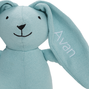 Soft Blue Blossom Bunny Toy