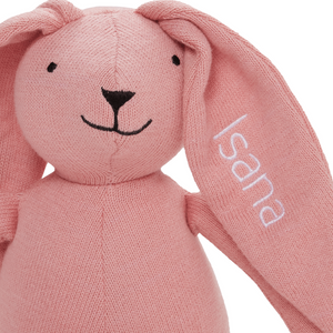 Soft Pink Blossom Bunny Toy