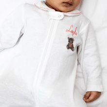 Load image into Gallery viewer, Teddy Bear Clever Zip Girl Sleepsuit

