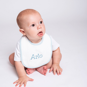 Personalised Cotton Muslin Bib