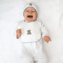Load image into Gallery viewer, Teddy Bear Clever Zip Boy Sleepsuit

