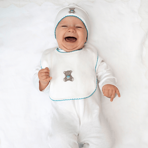 Teddy Bear Clever Zip Boy Sleepsuit