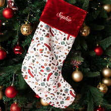 Load image into Gallery viewer, Personalised Festive Christmas Stocking
