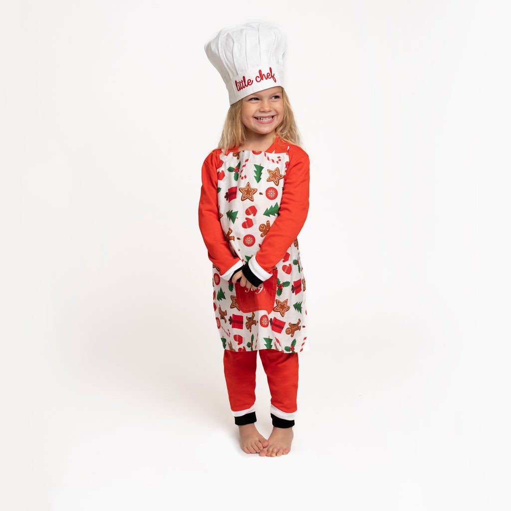 Kids Christmas Apron with Hat