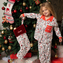 Load image into Gallery viewer, Personalised Festive Christmas Stocking
