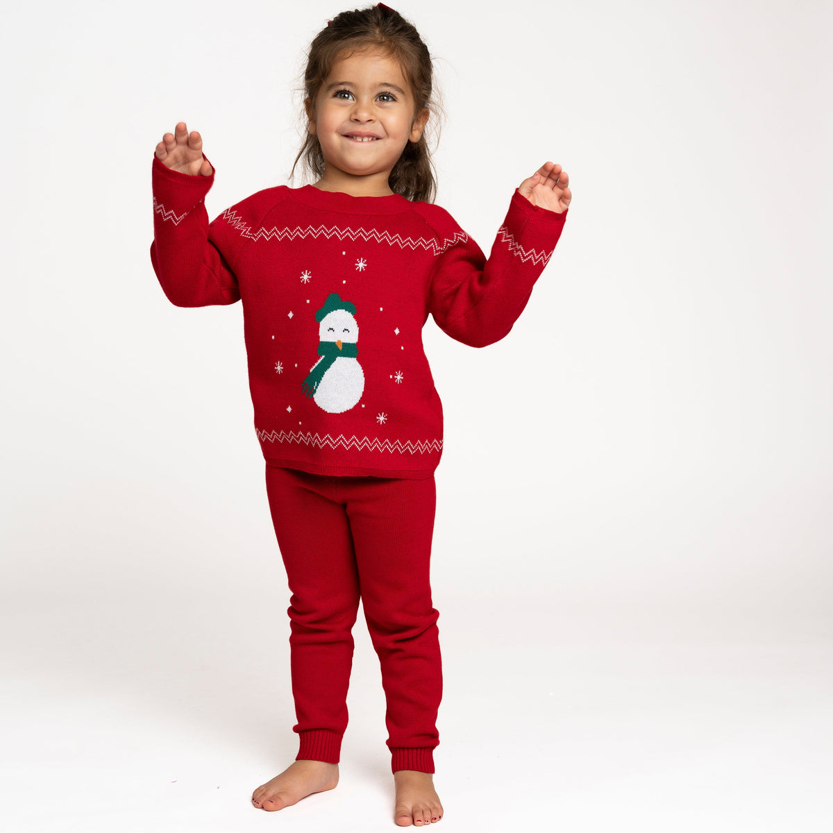 Snowman Kids Knit Set
