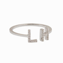 Load image into Gallery viewer, Two Initials Diamond Ring
