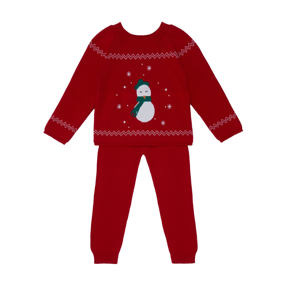 Snowman Kids Knit Set