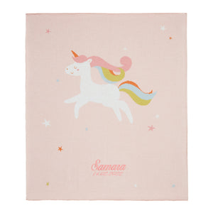 Unicorn Baby Knit Blanket