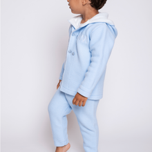 Load image into Gallery viewer, Blue Hooded Knit Set
