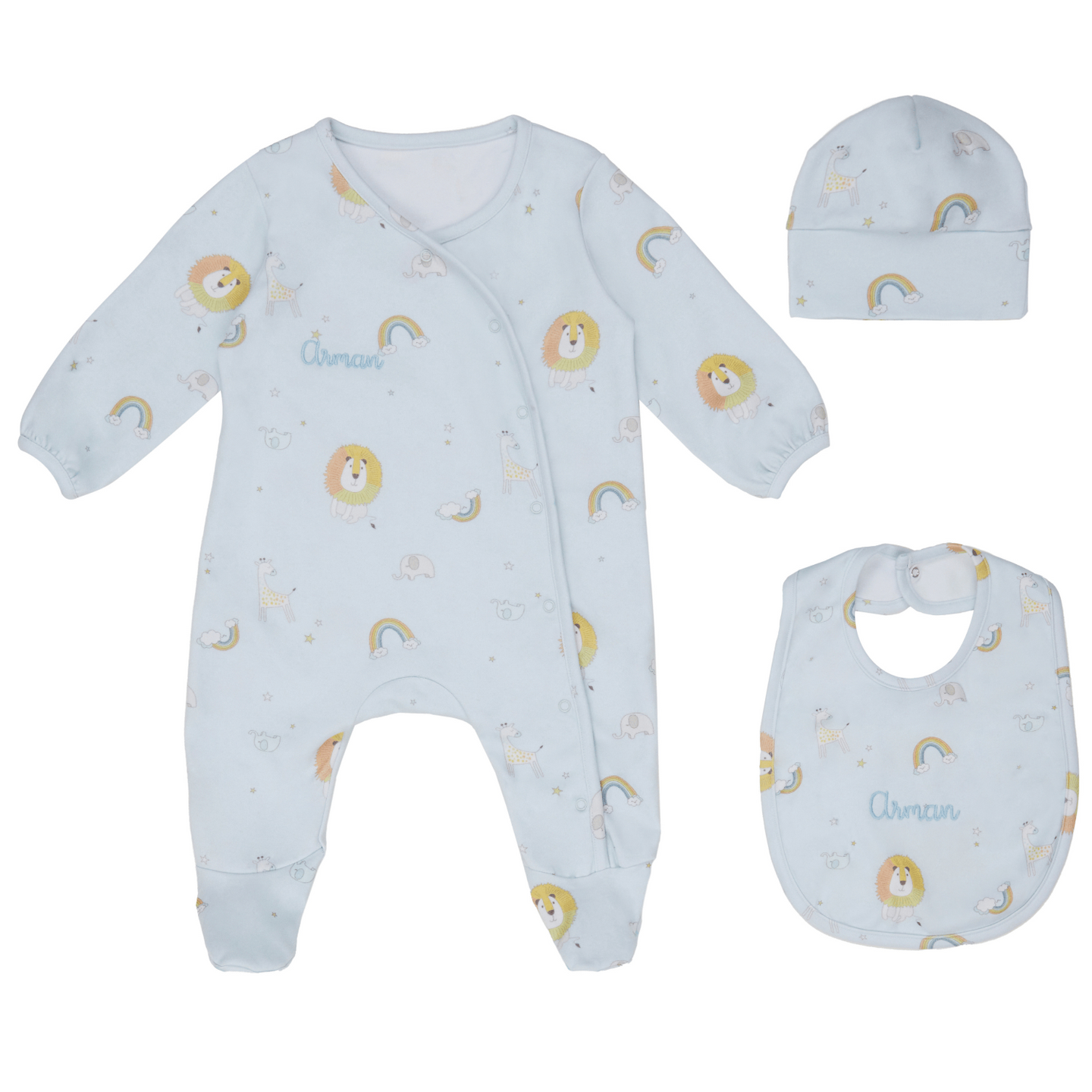 Lion Printed 3-Piece Matching Set