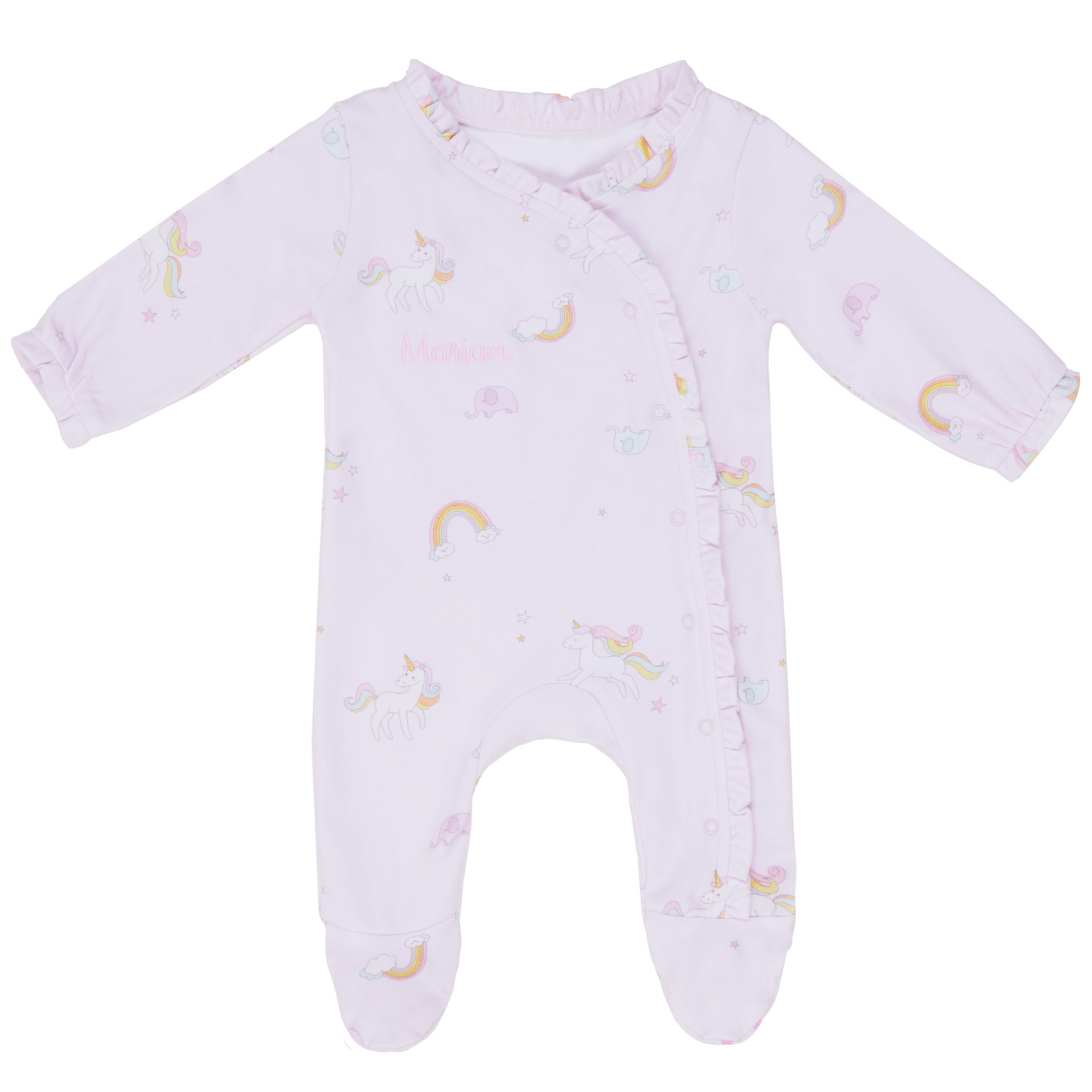 Unicorn Ruffled Sleepsuit