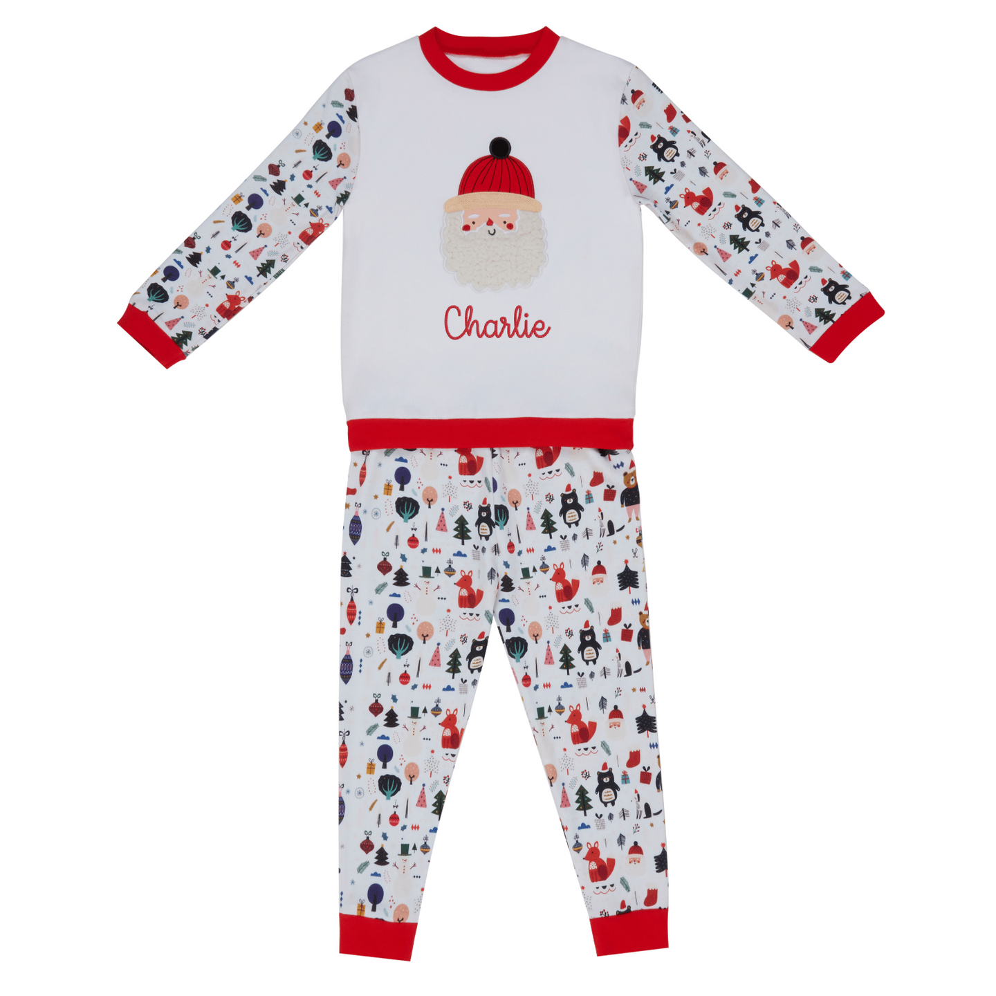 Organic Cotton Santa Round Neck Pyjama