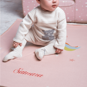 Unicorn Baby Knit Blanket