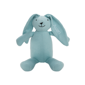 Soft Blue Blossom Bunny Toy