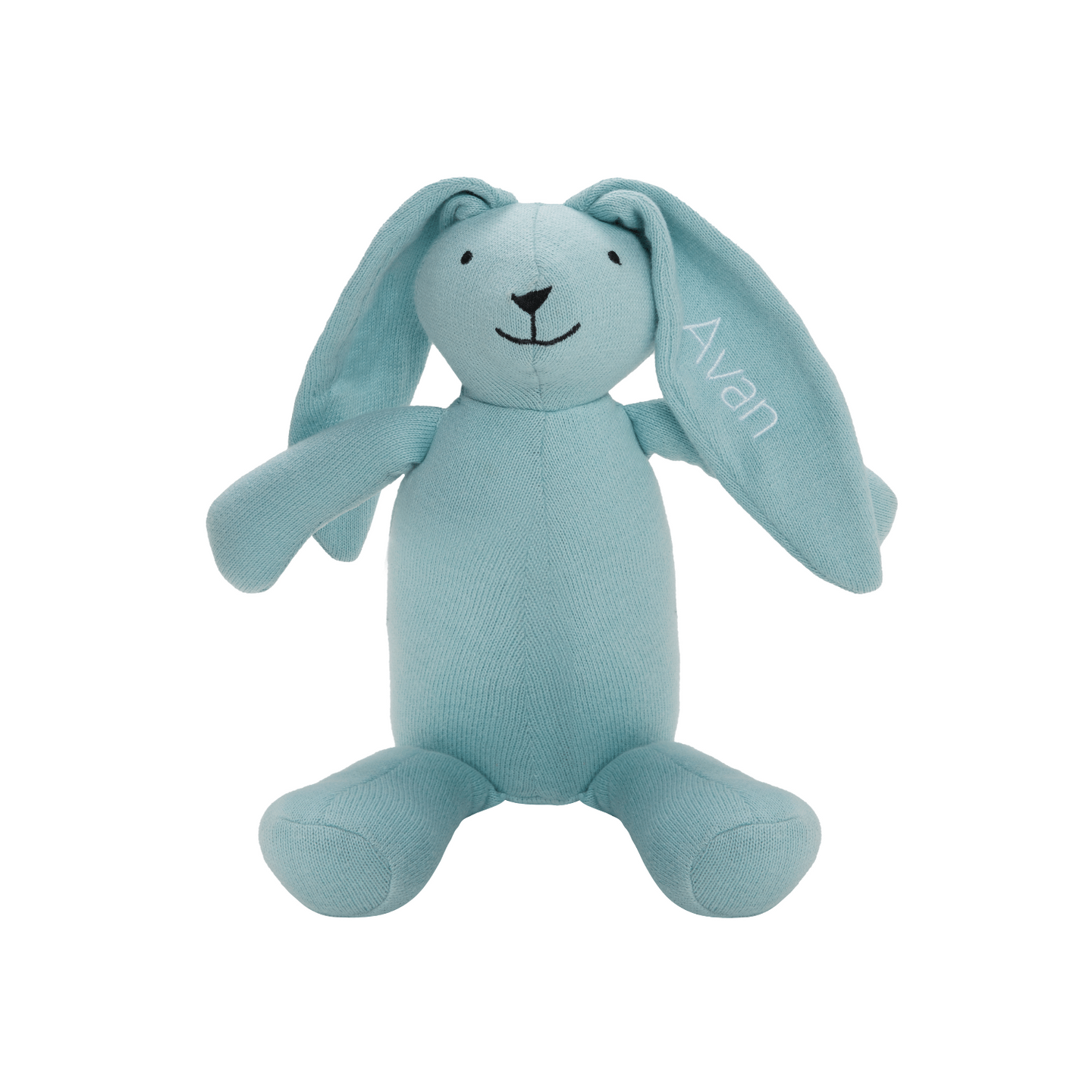 Soft Blue Blossom Bunny Toy