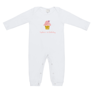 My 1st Birthday Sleepsuit - Baby Girl