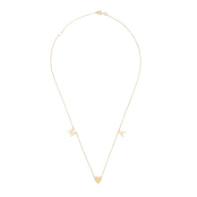 Load image into Gallery viewer, Initials with Gold Heart Necklace

